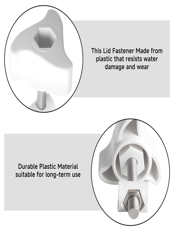 SRIAOO (6-Pack for Replacement Part Lid Fastener Compatible with Fluval FX2 FX4 FX5 FX6 External Canister Filters Locking Clamps for Filter Lid Attachment - Image 4